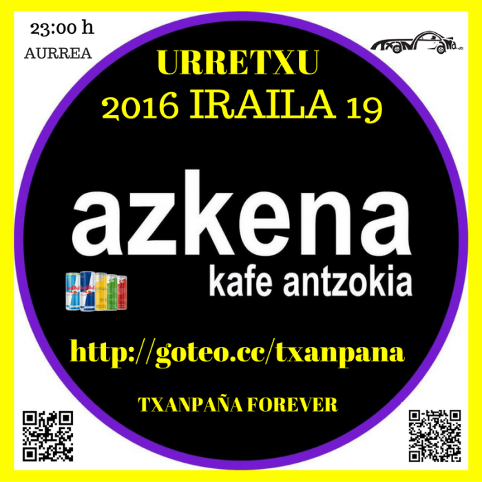 AZKENA  KAFE ANTZOKIA LUNES 19/09/2016