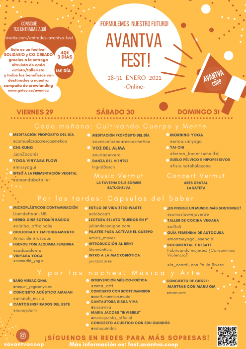 Us presentem l'Avantva Fest! / Os presentamos el Avantva Fest!