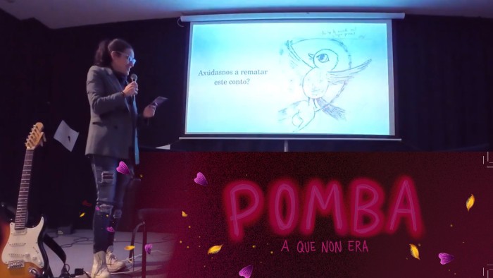 Logo da presentación en Foz, preto do 60%