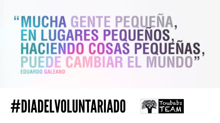 Felicidades a todos: #DiaDelVoluntario