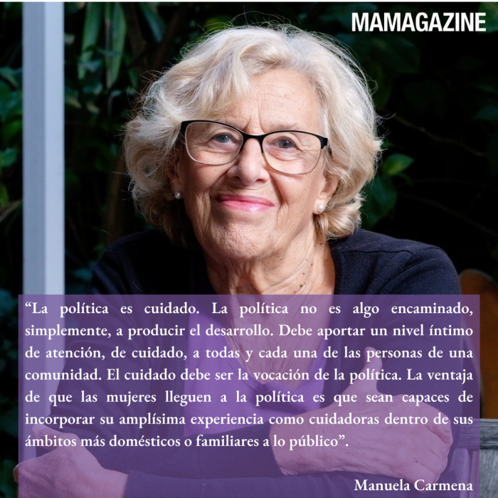 MANUELA CARMENA, PROTAGONISTA DEL VOL. I DE MAMAGAZINE